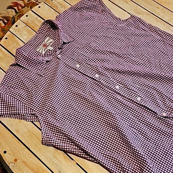 💥4 for$25💥 Women's 2xl small Plaid Button Down Sleeveless Cool and light - Picture 3 of 4